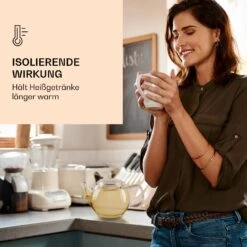 Glaskanne 800 Ml Borosilikatglas Mit Deckel, Teesieb Und Teeblumen -Haushaltsgeräte Store 10040415 de 0004 logo