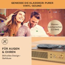 Berklee TT Classic Plattenspieler Riemenantrieb 33,3 & 45 U/min Stereo -Haushaltsgeräte Store 10040458 de 0003 usp