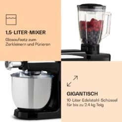 Renata Rossa Küchenmaschine 3-in-1 2000W 2,7PS 5Ltr Edelstahl BPA-frei -Haushaltsgeräte Store 10040500 de 0006 logo