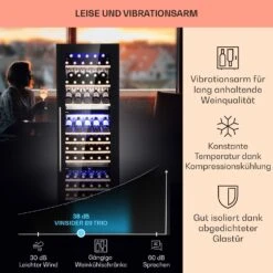 Vinsider 89 Built-In Trio Built-In Weinkühlschrank 5 – 18 °C Touch-Bedienfeld Holzregale 14 Vinsider 89 Built-In Trio Built-In Weinkühlschrank 5 – 18 °C Touch-Bedienfeld Holzregale -Haushaltsgeräte Store 10040720 de 0004 usp