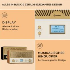 Glastonbury Go Digital-Radio Stereo Akku BT DAB/UKW MP3 USB Line-In -Haushaltsgeräte Store 10041151 de 0006 usp