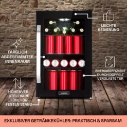 Beersafe 70 Craft Beer Edition Kühlschrank 70 Ltr Glastür Edelstahl -Haushaltsgeräte Store 10041182 de 0006 usp