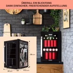 Beersafe 70 Craft Beer Edition Kühlschrank 70 Ltr Glastür Edelstahl -Haushaltsgeräte Store 10041182 de 0007 usp