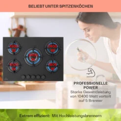 Firetale Gaskochfeld 5-flammig 70 Cm Aluminium-Brenner Inkl. Schlauch Und Druckminderer 13 Firetale Gaskochfeld 5-flammig 70 Cm Aluminium-Brenner Inkl. Schlauch Und Druckminderer -Haushaltsgeräte Store 10041300 de 0003 usp