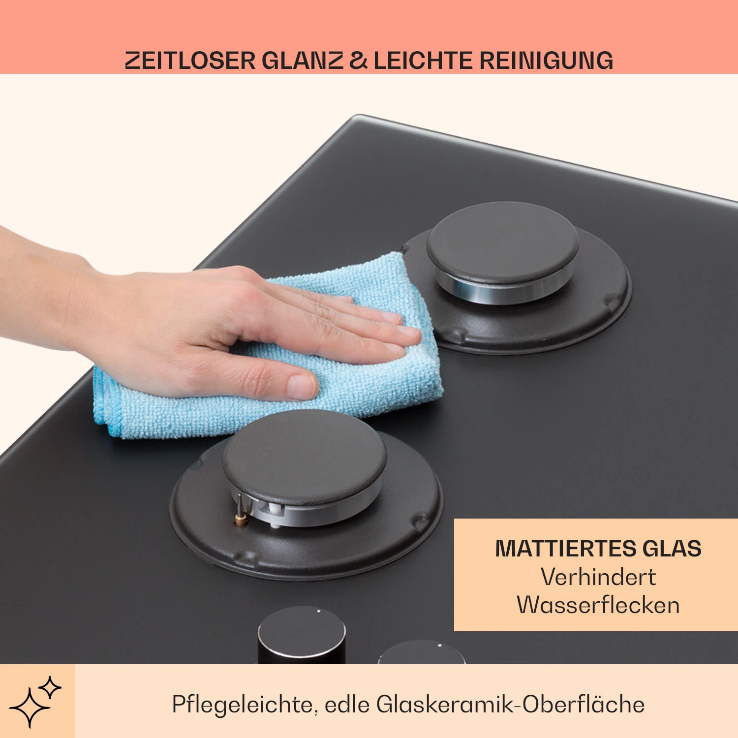 Firetale Gaskochfeld 5-flammig 70 Cm Aluminium-Brenner Inkl. Schlauch Und Druckminderer 9 Firetale Gaskochfeld 5-flammig 70 Cm Aluminium-Brenner Inkl. Schlauch Und Druckminderer – Bild 7