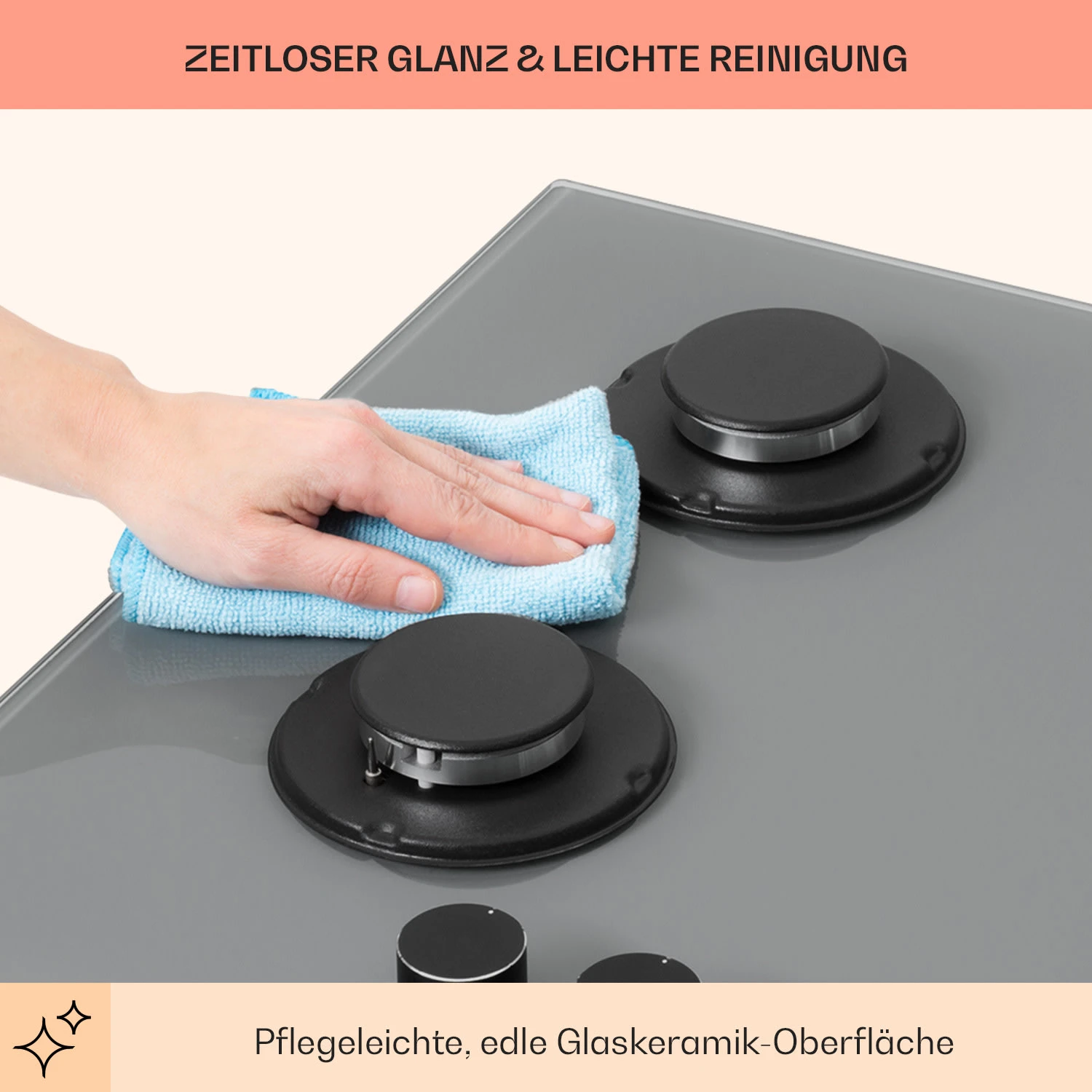 Firetale Gaskochfeld 4-flammig 60 Cm Aluminium-Brenner Inkl. Schlauch Und Druckminderer 9 Firetale Gaskochfeld 4-flammig 60 Cm Aluminium-Brenner Inkl. Schlauch Und Druckminderer – Bild 7