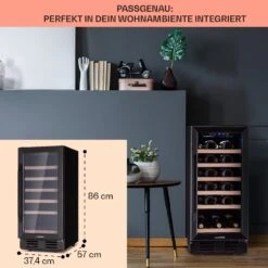 Vinovilla 29 Built-In Weinkühlschrank 81 L / 29 Fl. 1 Zone Glastür Edelstahl 15 Vinovilla 29 Built-In Weinkühlschrank 81 L / 29 Fl. 1 Zone Glastür Edelstahl -Haushaltsgeräte Store 10041309 de 0006 logo