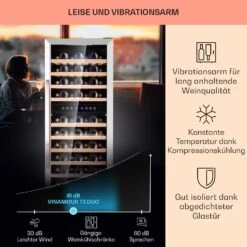 Vinamour 73 Duo Weinkühlschrank 2 Zonen 192 L/73 Flaschen 5-18°C Touch -Haushaltsgeräte Store 10041314 de 0004 logo