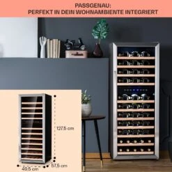 Vinamour 73 Duo Weinkühlschrank 2 Zonen 192 L/73 Flaschen 5-18°C Touch -Haushaltsgeräte Store 10041314 de 0006 logo