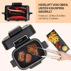 Combo Air Grill-Heißluftfritteuse 5 Programme 1500 Watt 4,5 L Grillkorb 2,5 L Frittierkorb 13 Combo Air Grill-Heißluftfritteuse 5 Programme 1500 Watt 4,5 L Grillkorb 2,5 L Frittierkorb -Haushaltsgeräte Store 10041331 de 0005 usp