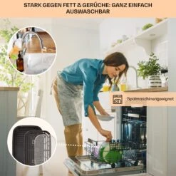 Combo Air Grill-Heißluftfritteuse 5 Programme 1500 Watt 4,5 L Grillkorb 2,5 L Frittierkorb 14 Combo Air Grill-Heißluftfritteuse 5 Programme 1500 Watt 4,5 L Grillkorb 2,5 L Frittierkorb -Haushaltsgeräte Store 10041331 de 0006 usp