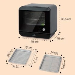 Vita Pro Heißluftfritteuse Dampfgaren 2450 W 18 Ltr 800 Ml Wassertank -Haushaltsgeräte Store 10041333 de 0007 usp