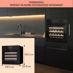 Vinsider 30 Built-In Uno Einbau-Weinkühlschrank 30 Flaschen 77 Ltr Edelstahl 16 Vinsider 30 Built-In Uno Einbau-Weinkühlschrank 30 Flaschen 77 Ltr Edelstahl -Haushaltsgeräte Store 10041357 de 0006 usp