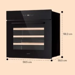 Vinsider 30 Built-In Uno Einbau-Weinkühlschrank 30 Flaschen 77 Ltr Edelstahl 18 Vinsider 30 Built-In Uno Einbau-Weinkühlschrank 30 Flaschen 77 Ltr Edelstahl -Haushaltsgeräte Store 10041357 yy 0008 dimensions