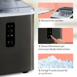 Albaron Supreme Eiswürfelmaschine Bullet 12kg/24h 1,5 Ltr Edelstahl -Haushaltsgeräte Store 10041360 de 0004 logo