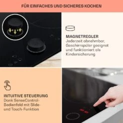 Magnichef 4 Einbaukochfeld Induktion 4 Zonen 7000W Glaskeramik -Haushaltsgeräte Store 10041380 de 0004 usp