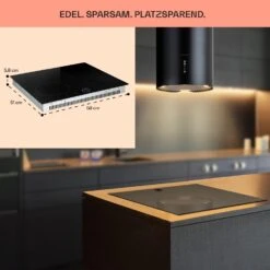 Magnichef 4 Einbaukochfeld Induktion 4 Zonen 7000W Glaskeramik -Haushaltsgeräte Store 10041380 de 0006 usp