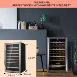 Vinamour 32 Uno Weinkühlschrank 1 Zone 95 L / 36 Flaschen 4-18°C Touch -Haushaltsgeräte Store 10041393 de 0006 usp