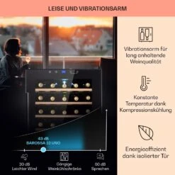 Barossa 32 Uno Weinkühlschrank 1 Zone 95 Liter / 36 Flaschen Touch-Display 14 Barossa 32 Uno Weinkühlschrank 1 Zone 95 Liter / 36 Flaschen Touch-Display -Haushaltsgeräte Store 10041395 de 0004 usp