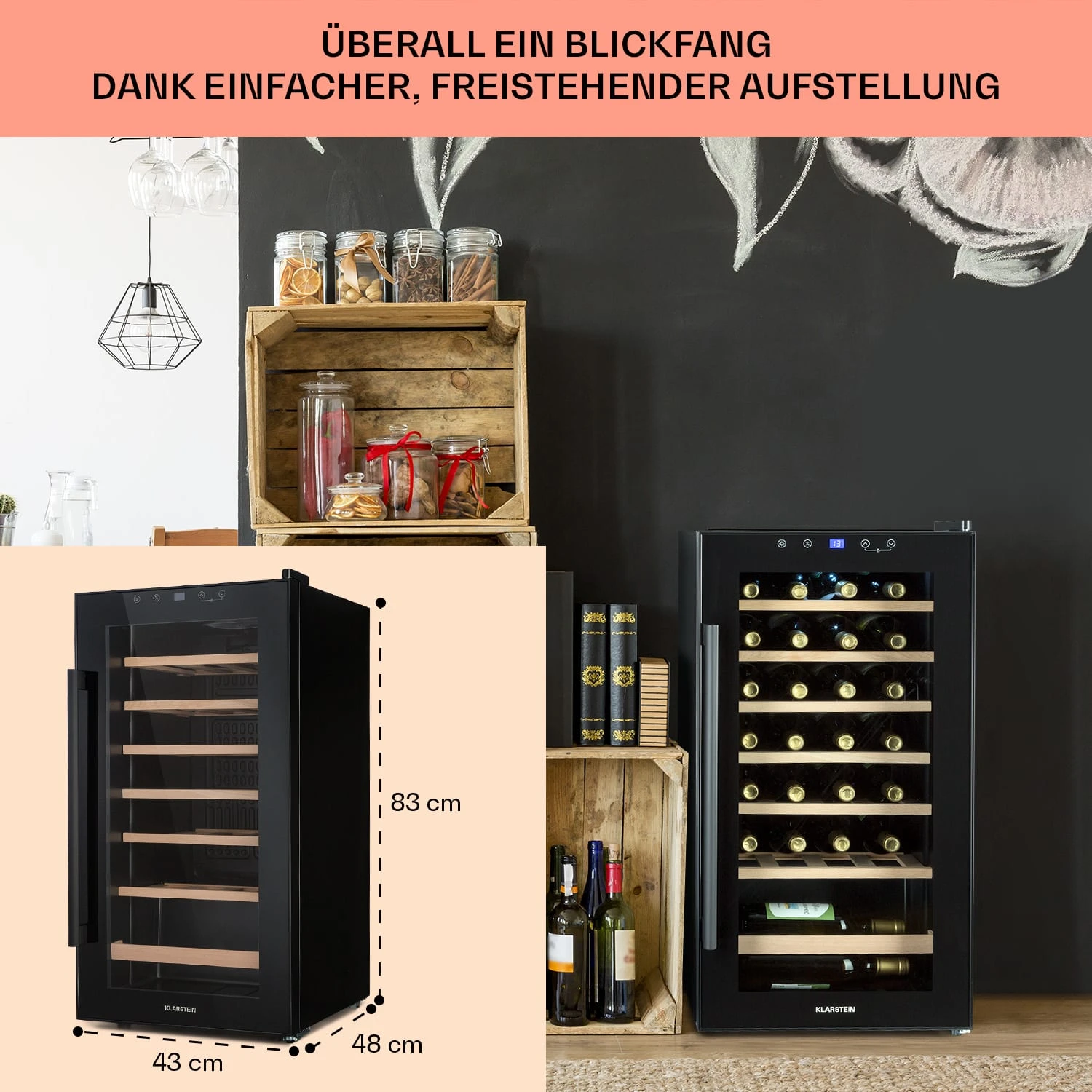 Barossa 29 Uno Weinkühlschrank 1 Zone 88 Ltr / 28 Fl Touch-Display 8 Barossa 29 Uno Weinkühlschrank 1 Zone 88 Ltr / 28 Fl Touch-Display – Bild 6
