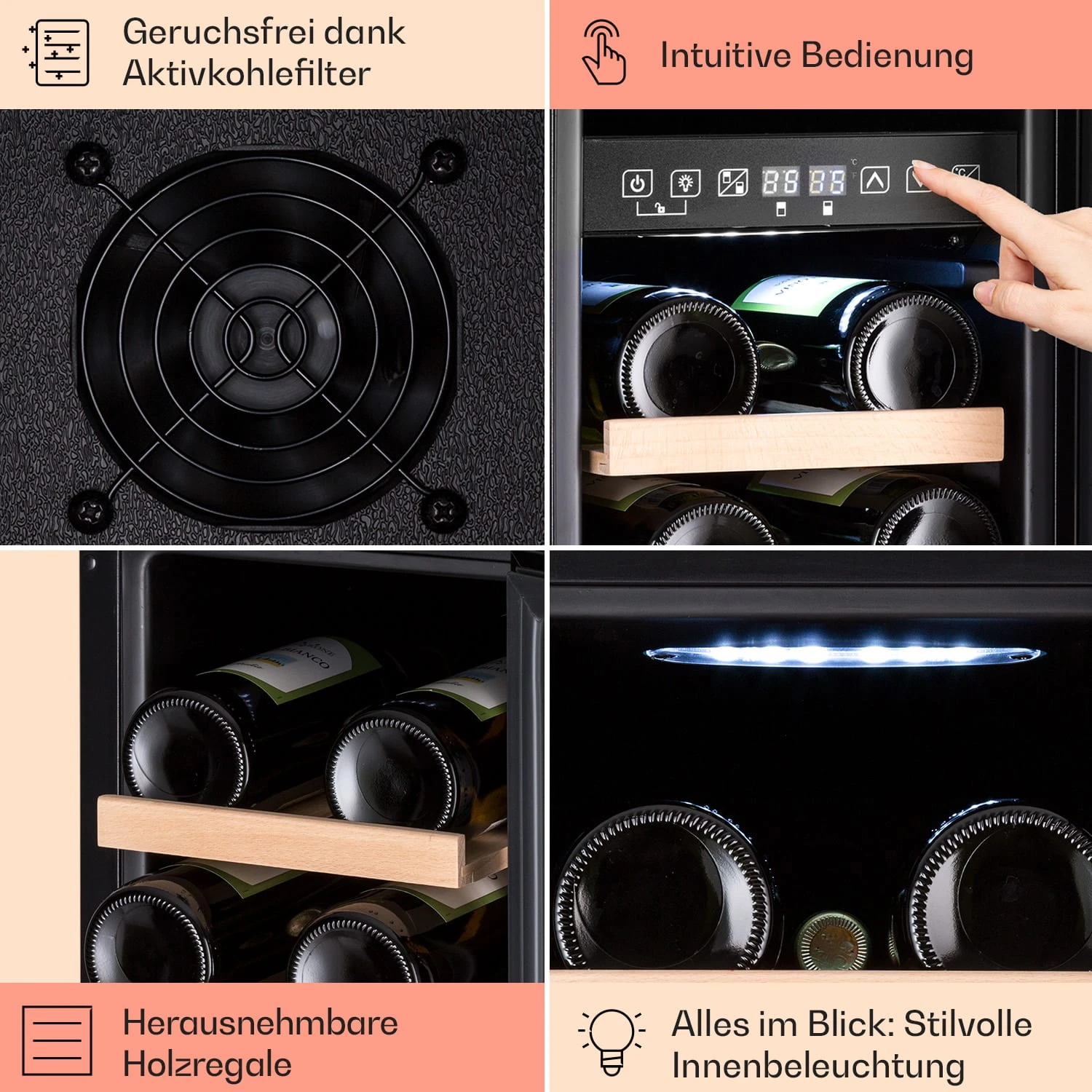 Vinovilla 17 Built-in Duo Vilhelmine Edition Weinkühlschrank 17 Fl. 7 Vinovilla 17 Built-in Duo Vilhelmine Edition Weinkühlschrank 17 Fl. – Bild 5