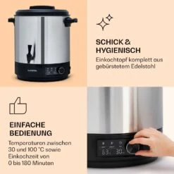 Abbey 25 Einkochautomat Getränkespender 25L 100°C 180min Edelstahl -Haushaltsgeräte Store 10041838 de 0004 logo