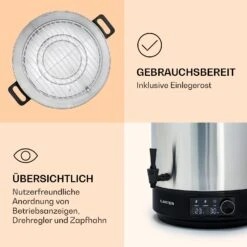 Abbey 60 Einkochautomat Getränkespender 60L 100°C 180min Edelstahl -Haushaltsgeräte Store 10041840 de 0006 logo