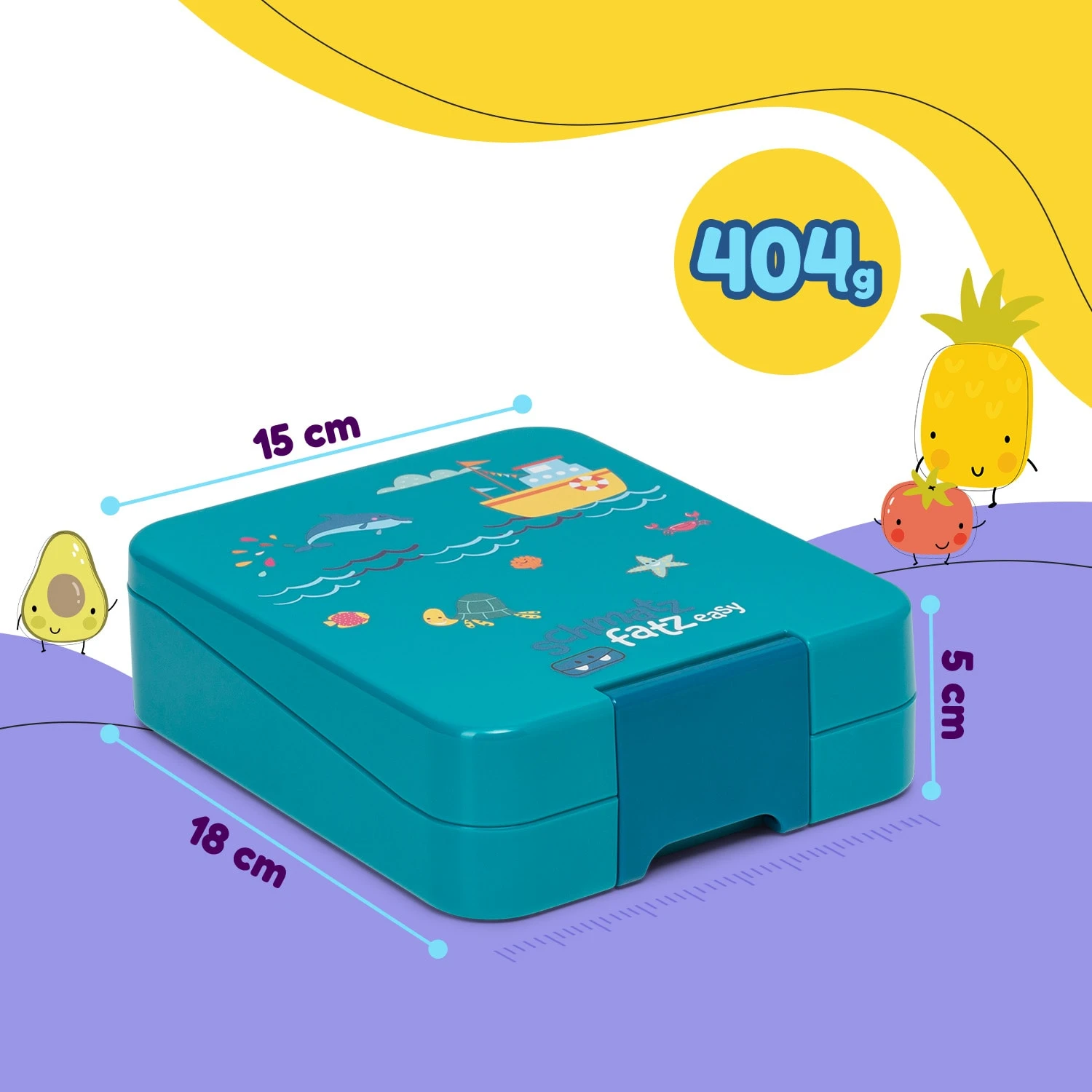 Klarstein Schmatzfatz Easy Snackbox 4 Fächer 18 X 15 X 5 Cm (BxHxT) 10 Klarstein Schmatzfatz Easy Snackbox 4 Fächer 18 X 15 X 5 Cm (BxHxT) – Bild 8