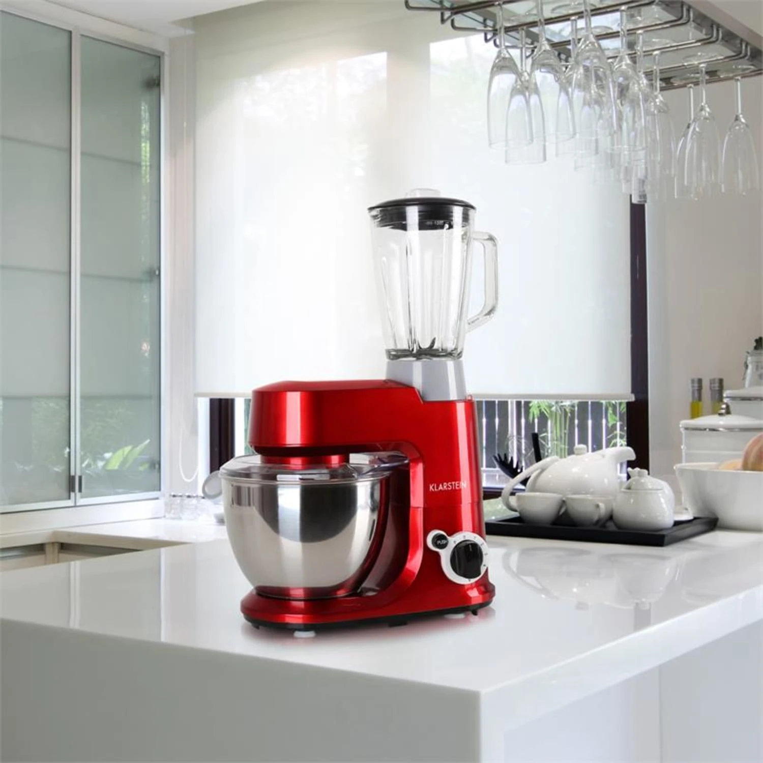 Carina Rossa Set 800W Küchenmaschine Plus 1,5L Blender Krug 9 Carina Rossa Set 800W Küchenmaschine Plus 1,5L Blender Krug – Bild 7