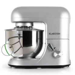 Bella Argentea Komplettset Küchenmaschine + Zusatzschüssel Silber -Haushaltsgeräte Store 60001830 yy 0003 detail Klarstein Bella Argentea Kuechenmaschine reedit