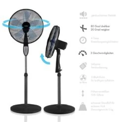 Summerjam Standventilator 2er-Set Standlüfter 50W 3 Stufen Schwarz 9 Summerjam Standventilator 2er-Set Standlüfter 50W 3 Stufen Schwarz -Haushaltsgeräte Store 60002057 yy 0005 logo Klarstein Summerjam Standventilator schwarz