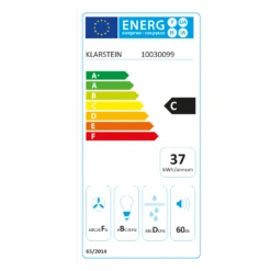 Lorea 60 Dunstabzugshaube Inklusive 2 X Aktivkohlefilter | Weiß 17 Lorea 60 Dunstabzugshaube Inklusive 2 X Aktivkohlefilter | Weiß -Haushaltsgeräte Store 60002199 energy label