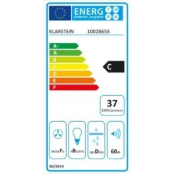 Lorea 60 Dunstabzugshaube Inklusive 2 X Aktivkohlefilter Schwarz -Haushaltsgeräte Store 60002201 yy 0002 titel energy label