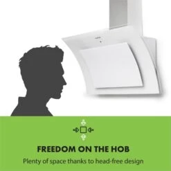 Sabia 90 Dunstabzugshaube | 90cm | 600 M³/h | Energieeffizienzklasse A | Inklusive 2 X Aktivkohlefilter -Haushaltsgeräte Store 60002219 yy 0007 logo Klarstein Sabia 90 Dunstabzugshaube weiss
