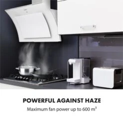 Sabia 90 Dunstabzugshaube | 90cm | 600 M³/h | Energieeffizienzklasse A | Inklusive 2 X Aktivkohlefilter -Haushaltsgeräte Store 60002219 yy 0008 logo Klarstein Sabia 90 Dunstabzugshaube weiss