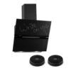 Santa Clara 60 Dunstabzugshaube Umluftset 165W 620 M³/h Schwarz -Haushaltsgeräte Store 60002321 yy 0001 front Set Sancta Clara 2 Aktivkohlefilter