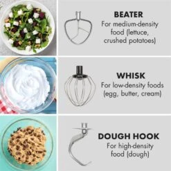 Curve Plus Küchenmaschinen-Set | 5l | 4-in-1 Fleischwolf | Silber 18 Curve Plus Küchenmaschinen-Set | 5l | 4-in-1 Fleischwolf | Silber -Haushaltsgeräte Store 60002330 yy 0007 logo Klarstein Curve Plus Kuechenmaschinen Set silber