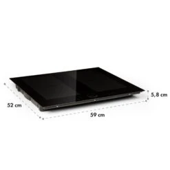 Kalahari Delicatessa Einbau-Ofen-Set Induktion 7000W 68Ltr Schwarz Edelstahl -Haushaltsgeräte Store 60002585 yy 0012 logo Klarstein Delicatessa 60 Einbaukochfeld schwarz