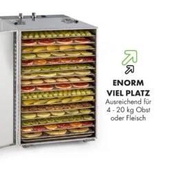 Master Jerky 16 Dörrautomat + Fleischhaken Set 1500W 40-90 °C 15h-Timer Edelstahl Silber 16 Master Jerky 16 Dörrautomat + Fleischhaken Set 1500W 40-90 °C 15h-Timer Edelstahl Silber -Haushaltsgeräte Store 60002668 de 0006 logo